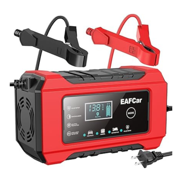 12V 6A Car Battery Charger, Trickle Charger and Maintainer