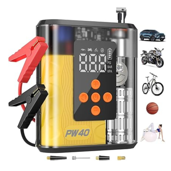 PW40 Jump Starter, Tire Inflator Portable Air Compressor