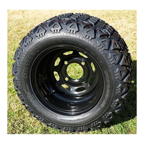10" Golf Cart Wheels and 18x9-10 DOT All Terrain Golf Cart Tires Combo