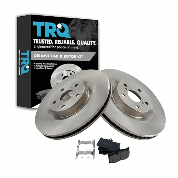 TRQ Front Ceramic Brake Pad & Rotor Kit
